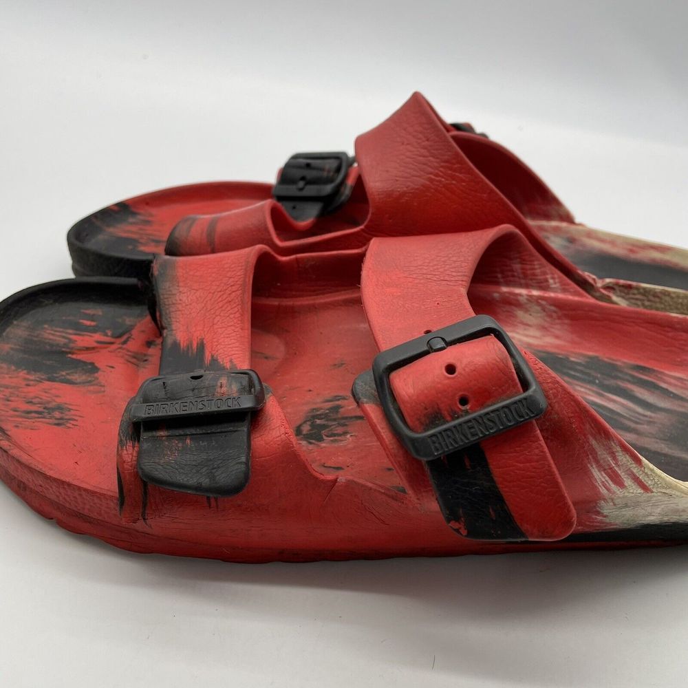 Birkenstock Red and Black Sandals - Picture 3 of 8